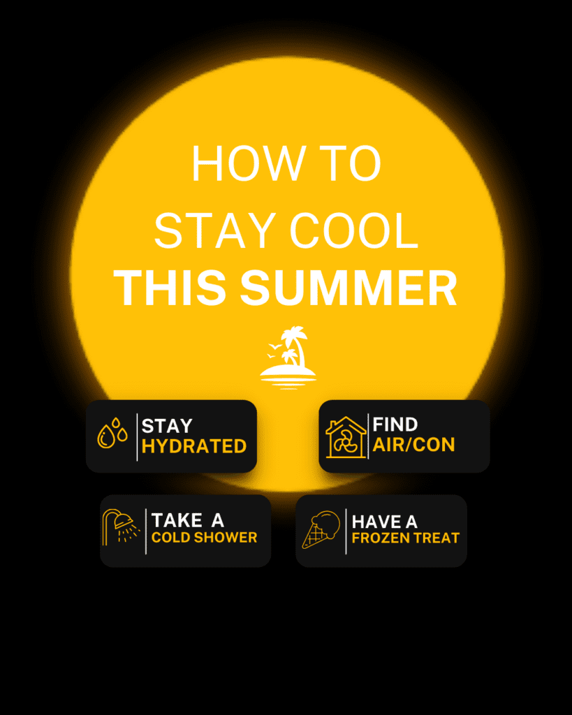 How to stay cool this summer, how to keep your cool this summer, hot weather, heat wave